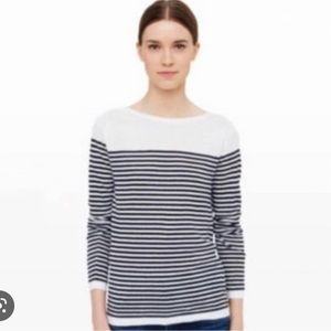 Club Monaco Breton Striped Linen Knit Top